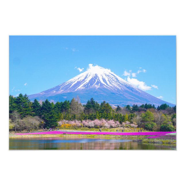 Vacker Mount Fuji | Shizuoka prefecture Japan Fototryck (Framsidan)