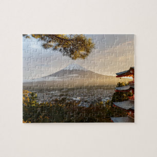 Vacker Mount Fuji Shizuoka prefecture Japan Pussel