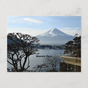Vacker Mount Fuji Vykort