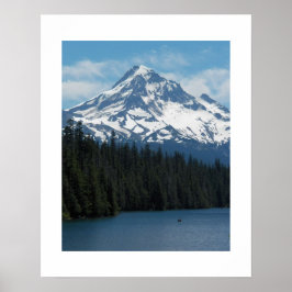 Vacker Mount Hood och sjö Fotografisk Poster
