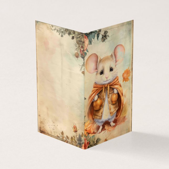 Vacker Mouse Card Kort (Utsida)