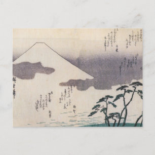 Vacker Mt. Fuji i Japan, cirka 1800-talet Vykort
