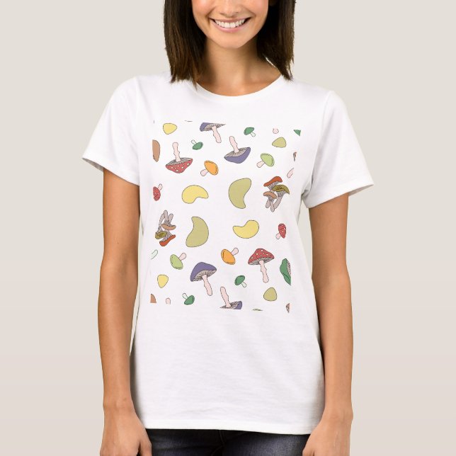 Vacker Mushroom Tee Shirt (Framsida)