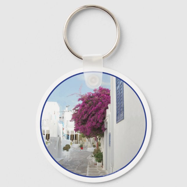 Vacker Mykonos Nyckelring (Framsida)