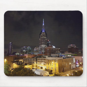 Vacker Nashville Tennessee på Natten Musmatta