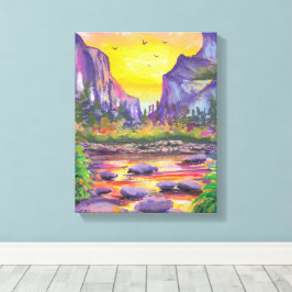 Vacker Natur Anpassad Foto Canvastryck