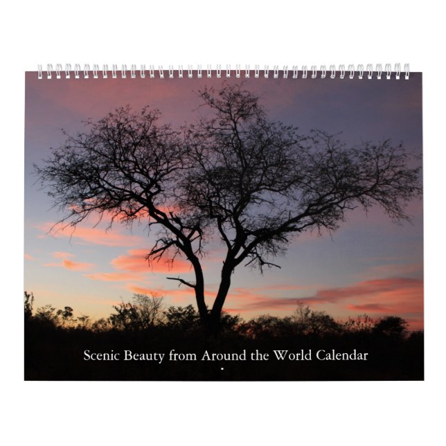 Vacker natur från världskalender runt världen kalender (Omslag)