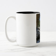 Vacker natur landskaps tvåtons kaffemugg