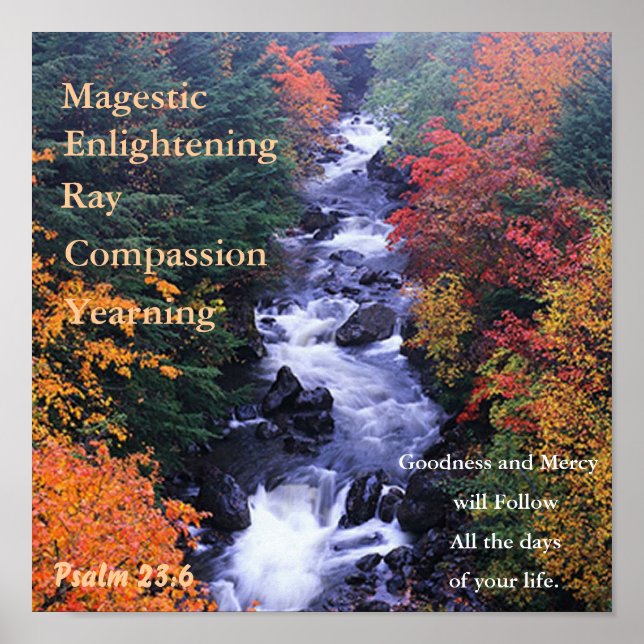 Vacker natur Poster. Poster (Framsidan)