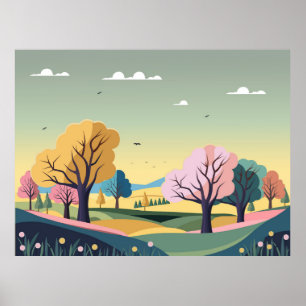 Vacker naturbakgrund  poster