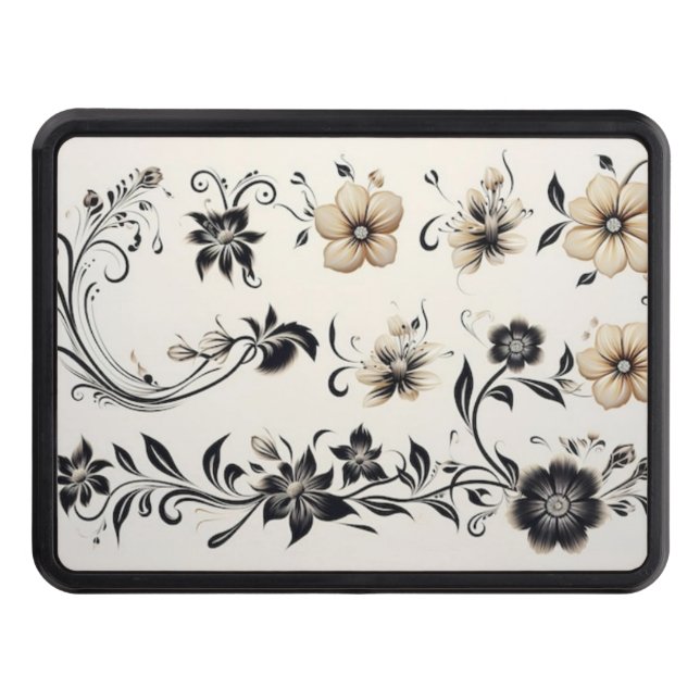 Vacker naturblomma dragkroksskydd (Framsidan)