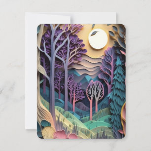 Vacker Nature Säsong Card Julkort