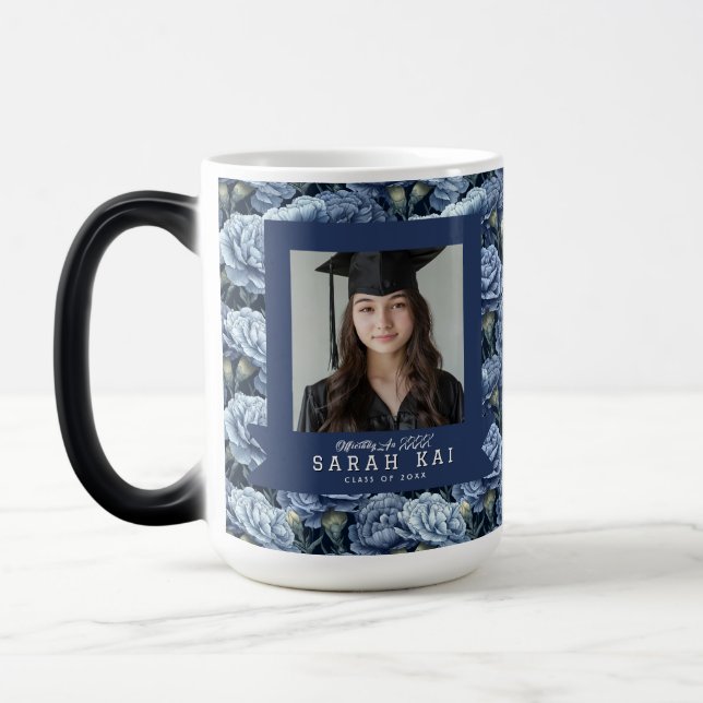 Vacker Nejlikafotografipresent Magisk Mugg (Vänster)