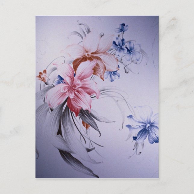 Vacker Nelumbo Vykort (Framsida)