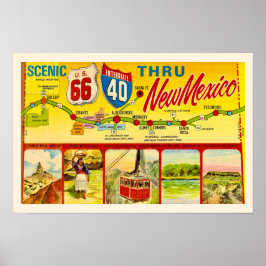 Vacker New Mexico-kunstryck Poster