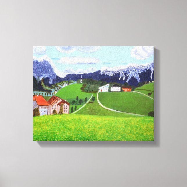 Vacker Norge Canvastryck (Framsida)