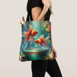 Vacker Nowruz Goldfish Tygkasse
