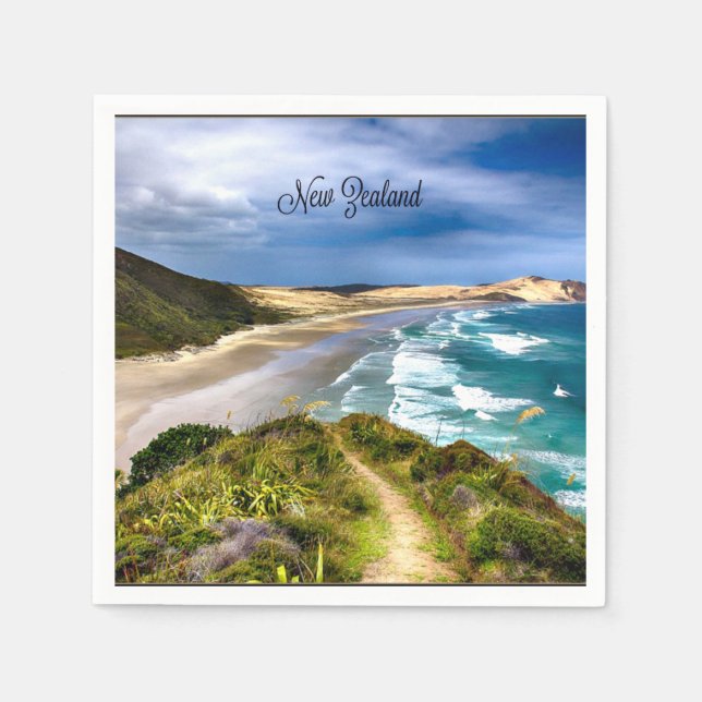 Vacker Nya Zeeland Pappersservett (Framsidan)