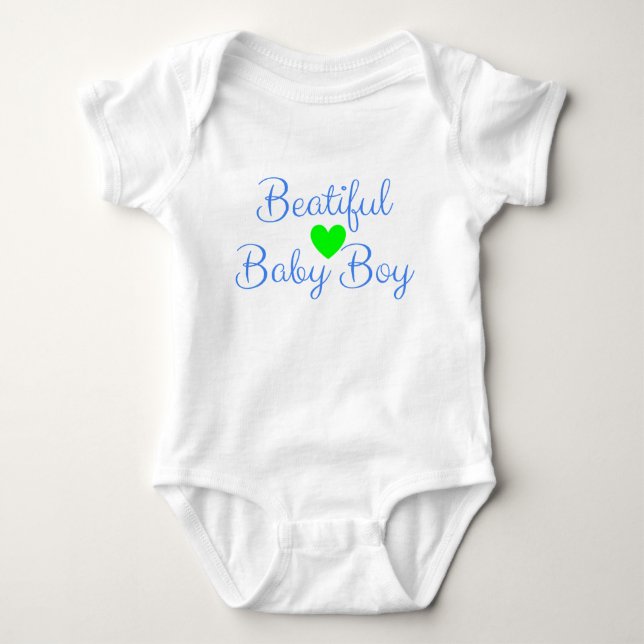Vacker Nyfödd Baby Pojke Present T Shirt (Framsida)