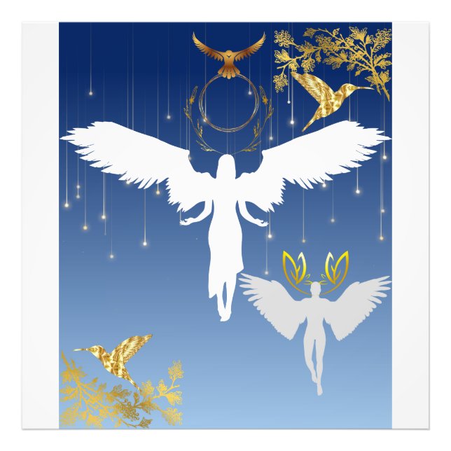 Vacker och älskvärd änglar fototryck (Framsidan)