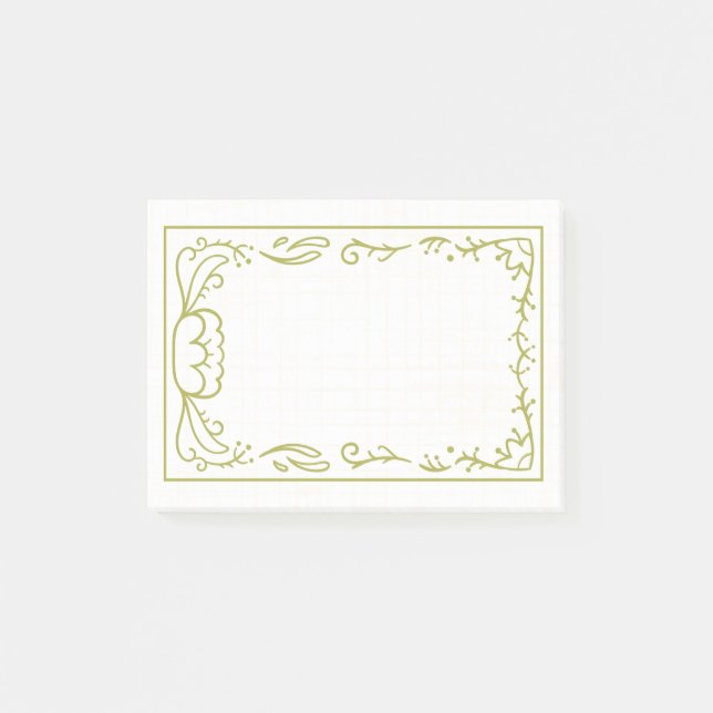 Vacker och enkel ramdesign post-it block (Framsida)