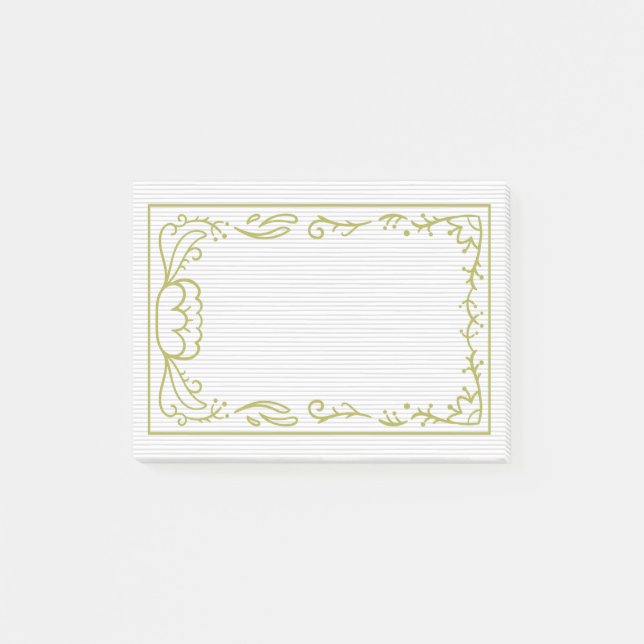 Vacker och enkel ramdesign post-it block (Framsida)