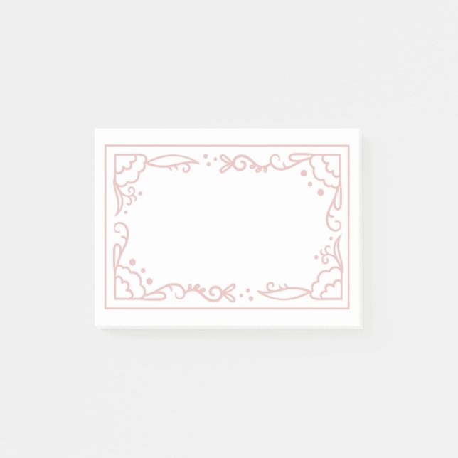 Vacker och enkel ramdesign post-it block (Framsida)