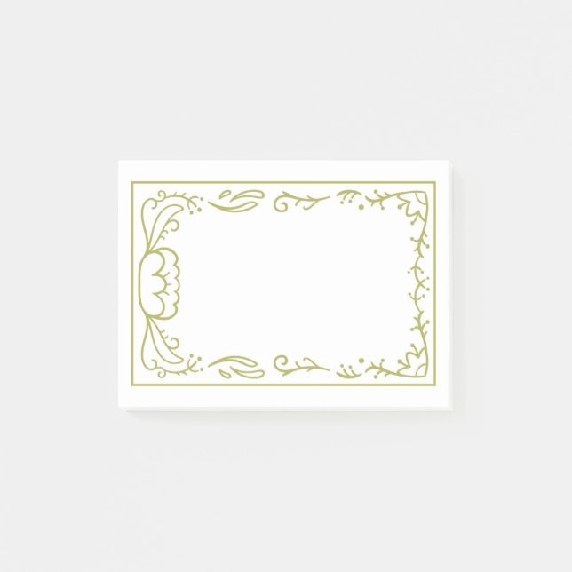 Vacker och enkel ramdesign post-it block (Framsida)