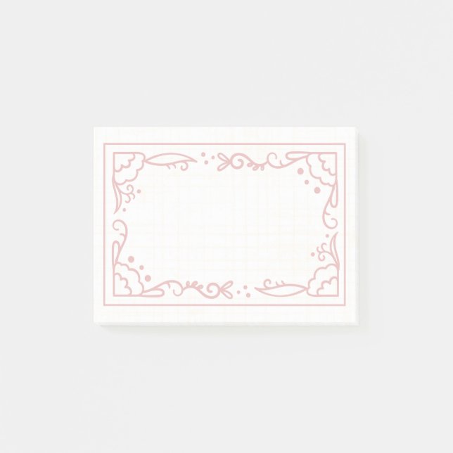 Vacker och enkel ramdesign post-it block (Framsida)