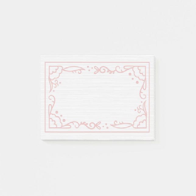Vacker och enkel ramdesign post-it block (Framsida)