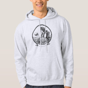 vacker och melankolisk grekisk gudinna Afrodite Hoodie