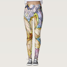 Vacker och unik Pastel Mosaic Leggings