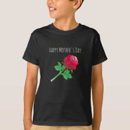 Vacker och vacker röd ros t shirt