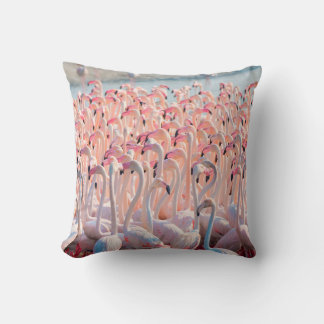 Vacker och Vild - Flamingosflock,underbarare,rosa, Kudde