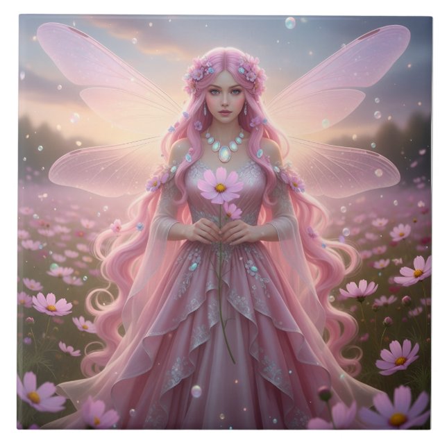 Vacker oktober Opal Fairy Kakelplatta (Framsidan)