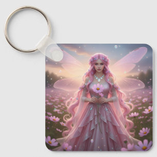 Vacker oktober Opal Fairy Nyckelring