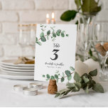 Vacker, ömtålig eukalyptus foliage bröllop bordsnummer<br><div class="desc">Fin,  känslig eukalyptus foliage bröllop-design. En del av en modern samling.</div>