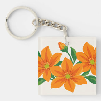 Vacker orange blomsterbukett