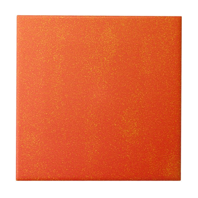 Vacker orange glänsande röra kakelplatta (Framsidan)