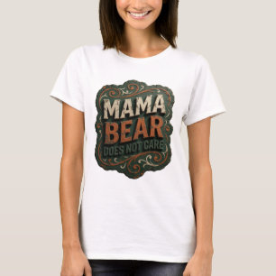 Vacker Orange MAMMA BJÖRN BRYR SIG INTE T Shirt