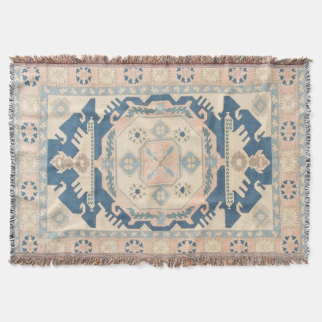 Vacker orientalisk antik Kilimmatta Filt (Framsidan)