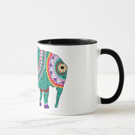 Vacker Ornate Elephant Mugg