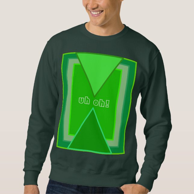 vacker, orolig sweatshirt (Framsida)
