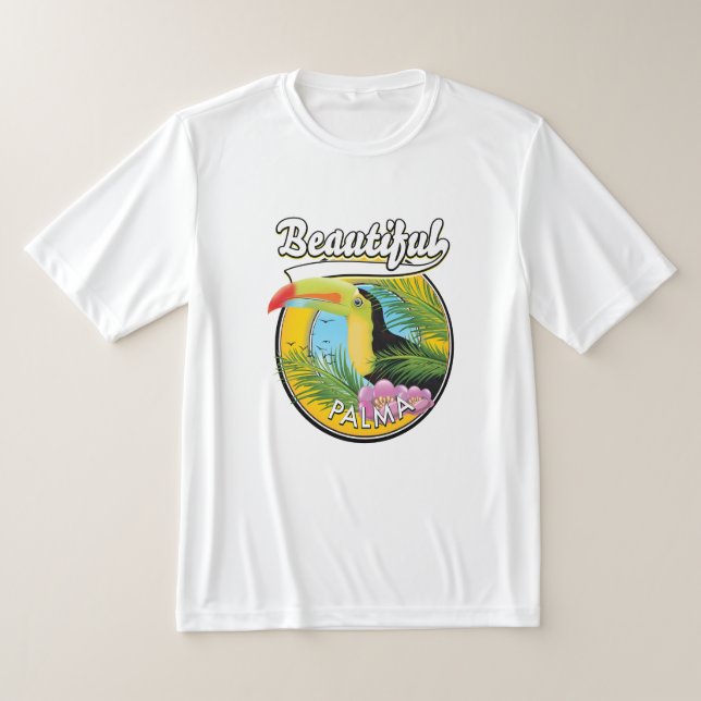 Vacker Palma, tukanlogotyp  T Shirt (Laydown)