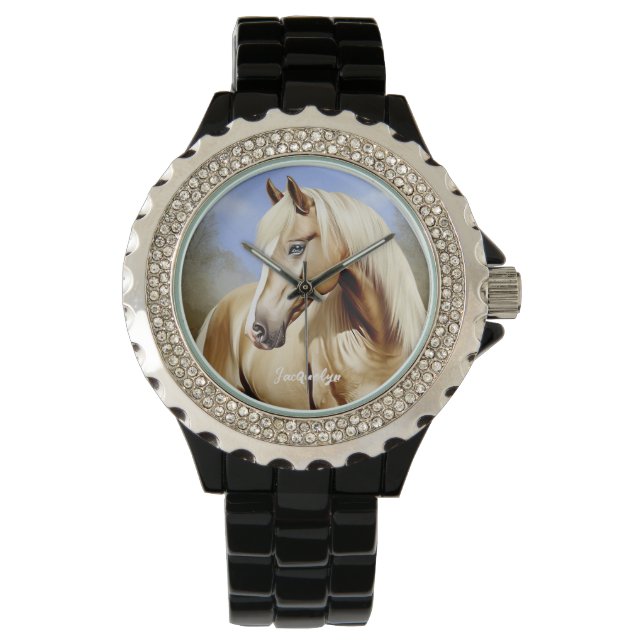 Vacker Palomino Horse Armbandsur (Framsida)