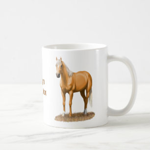 Vacker Palomino Quarter Horse Stallion Kaffemugg