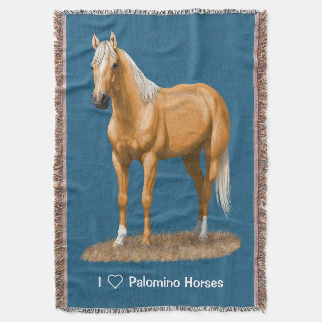 Vacker Palomino Quarter Horse Stallion Mysfilt (Framsidan Vertikal)