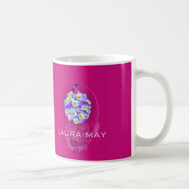 Vacker Pansy Förstärkare Kaffemugg (Höger)