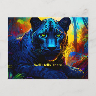 Vacker panter vykort