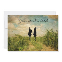 Vacker par Horse Bröllop